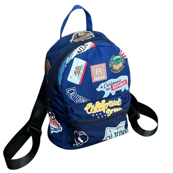 ROBIN RUTH California Dream Blue California theme Small Backpack Purse - Picture 1 of 14
